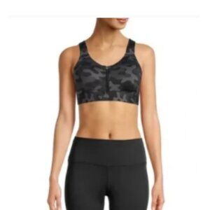 Layer 8 Women's Molded Zip Front Sports Bra